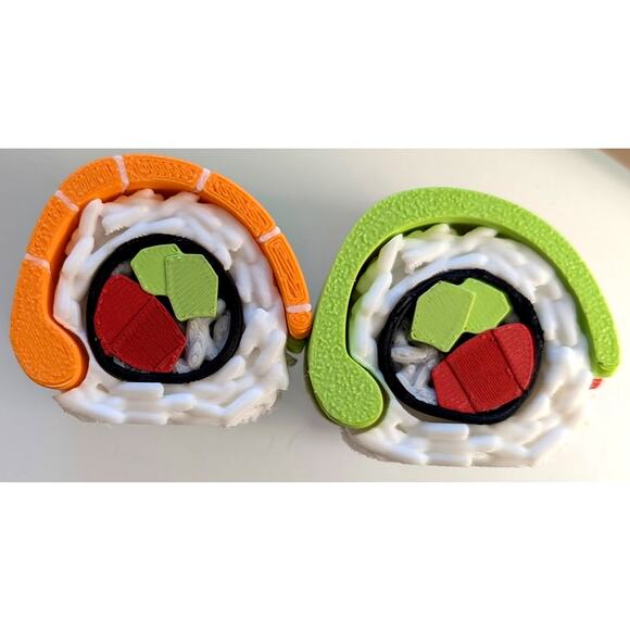 Sushi pill organizer w/ notepad & chopstick pens stylish and functional! gift - Picture 4 of 4